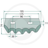 GRANIT Nóż 527527243 - 527527243 - Sklep rolniczy PoltechParts