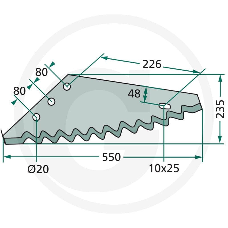 GRANIT Nóż 527527259 - 527527259 - Sklep rolniczy PoltechParts