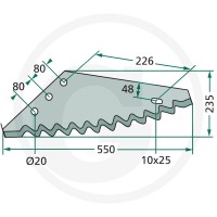 GRANIT Nóż 527527259 - 527527259 - Sklep rolniczy PoltechParts