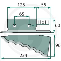 GRANIT Nóż 527527261 - 527527261 - Sklep rolniczy PoltechParts