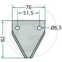 GRANIT Nóż 527527263 - 527527263 - Sklep rolniczy PoltechParts