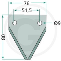 GRANIT Nóż 527527267 - 527527267 - Sklep rolniczy PoltechParts