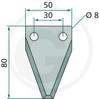 GRANIT Nóż 527527300 - 527527300 - Sklep rolniczy PoltechParts