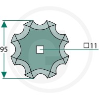 GRANIT Nóż 527527380 - 527527380 - Sklep rolniczy PoltechParts