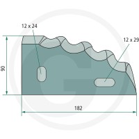 GRANIT Nóż 527527403 - 527527403 - Sklep rolniczy PoltechParts