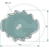 GRANIT Nóż 527527422 - 527527422 - Sklep rolniczy PoltechParts