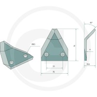 GRANIT Nóż kontrujący 527527442 - 527527442 - Sklep rolniczy PoltechParts