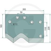 GRANIT Nóż tnący 527527614 - 527527614 - Sklep rolniczy PoltechParts