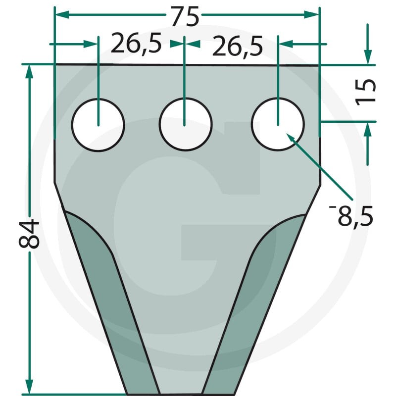 GRANIT Nóż 527527282 - 527527282 - Sklep rolniczy PoltechParts