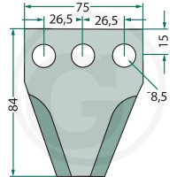 GRANIT Nóż 527527282 - 527527282 - Sklep rolniczy PoltechParts