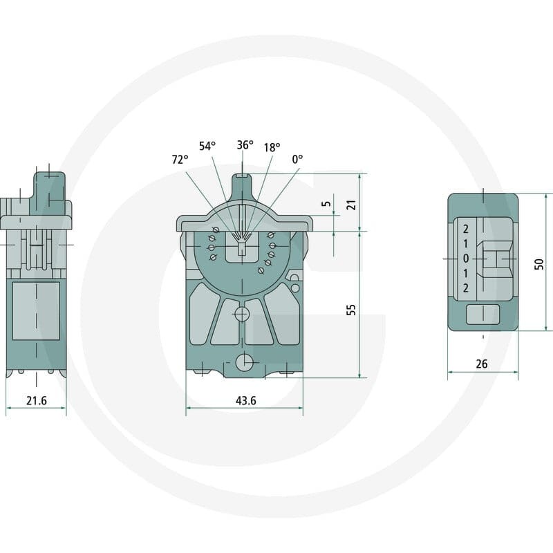 GRANIT Włącznik przechylny 50760117 - 50760117 - Sklep rolniczy PoltechParts