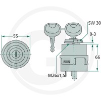 GRANIT Włącznik zapłonu żarowego 50770596036 - 50770596036 - Sklep rolniczy PoltechParts