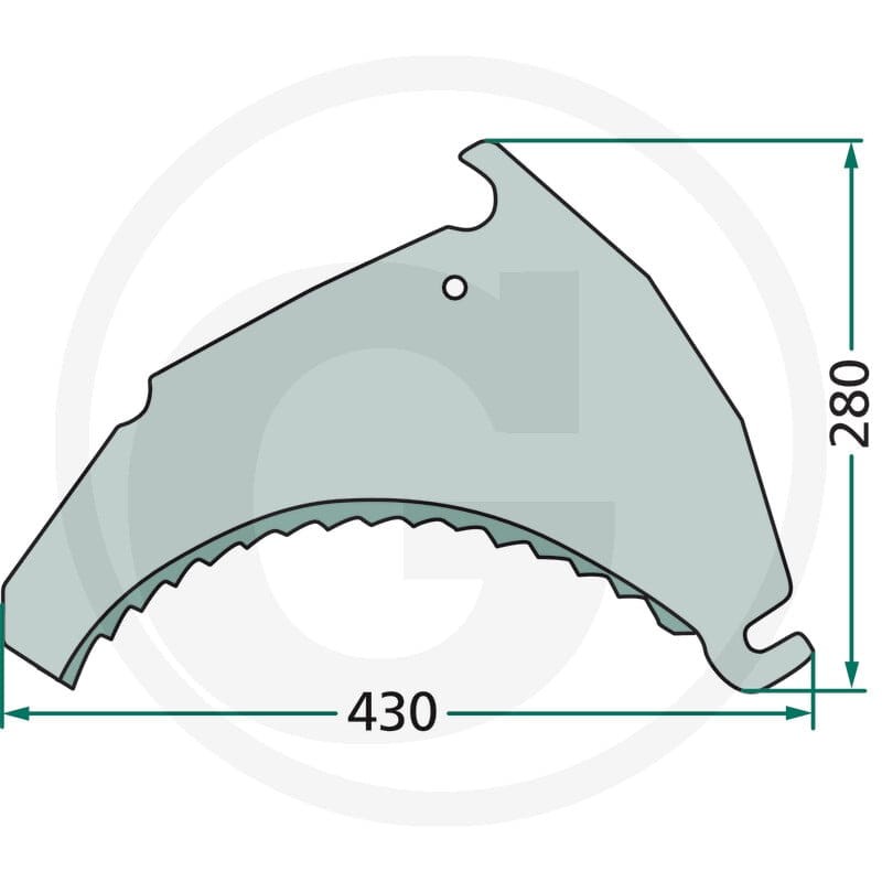 GRANIT Nóż 525002777BF - 525002777BF - Sklep rolniczy PoltechParts