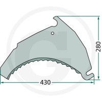 GRANIT Nóż 525002777BF - 525002777BF - Sklep rolniczy PoltechParts