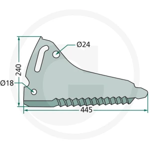 GRANIT Nóż 52502-060761F