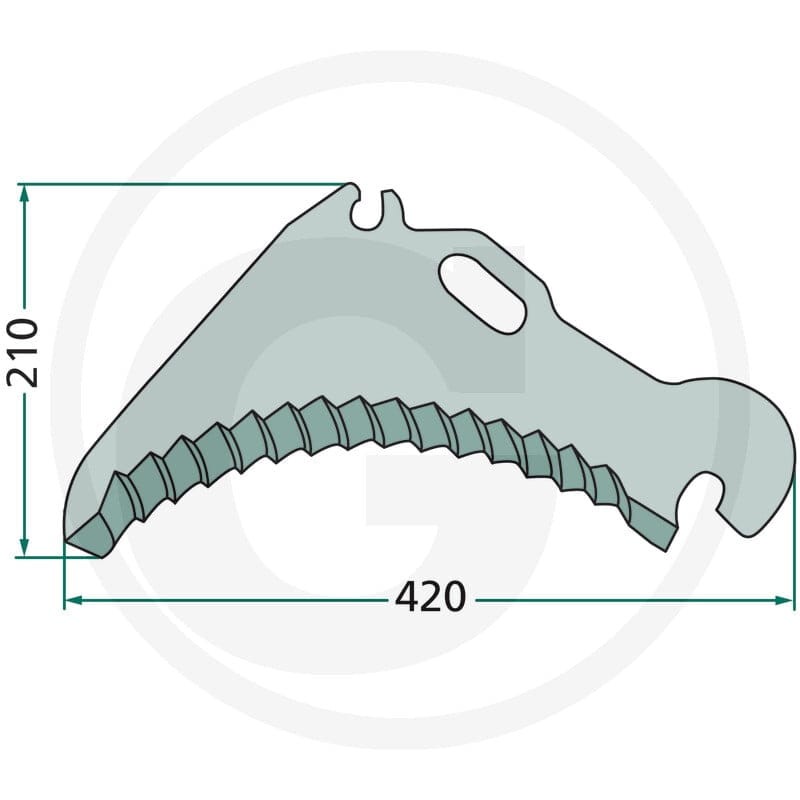 GRANIT Nóż 52502-112586F - 52502-112586F - Sklep rolniczy PoltechParts