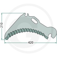 GRANIT Nóż 52502-112586F - 52502-112586F - Sklep rolniczy PoltechParts