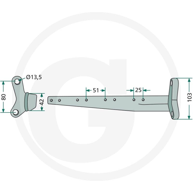GRANIT Główka listwy tnącej 52506503531 - 52506503531 - Sklep rolniczy PoltechParts
