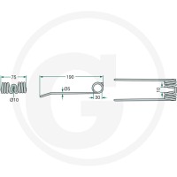 GRANIT Palec podbieracza 5250940526700 | poltechparts.pl