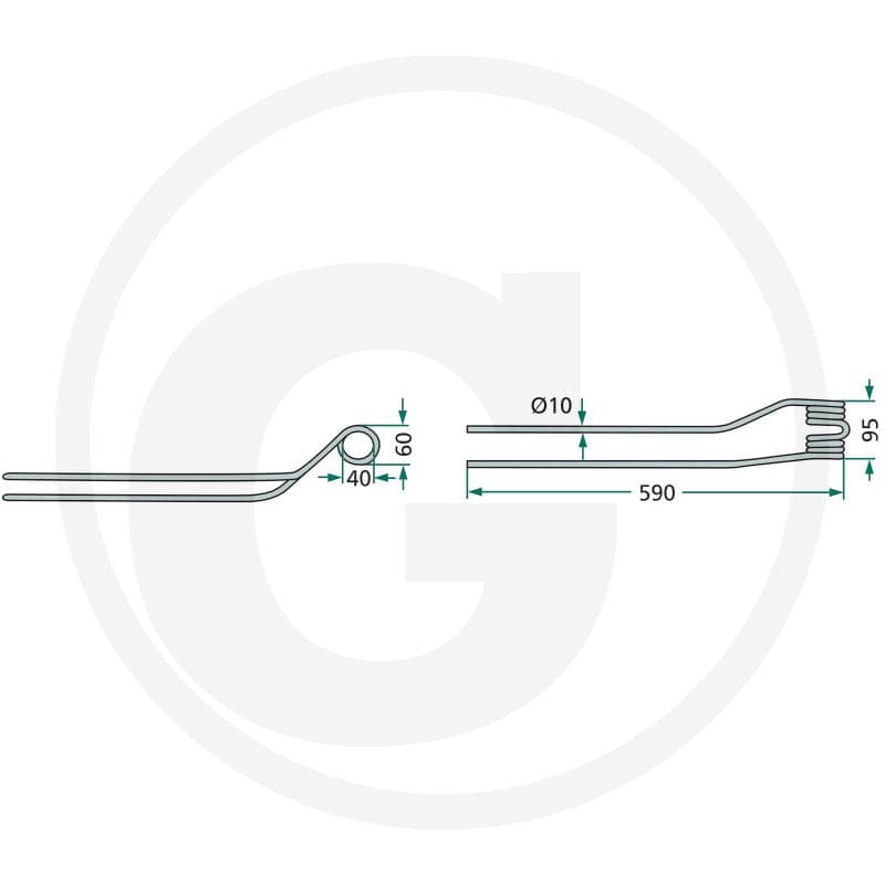 GRANIT Palec zgrabiarki pokosowej 52515323… | poltechparts.pl