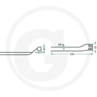 GRANIT Palec zgrabiarki pokosowej 52515364… | poltechparts.pl