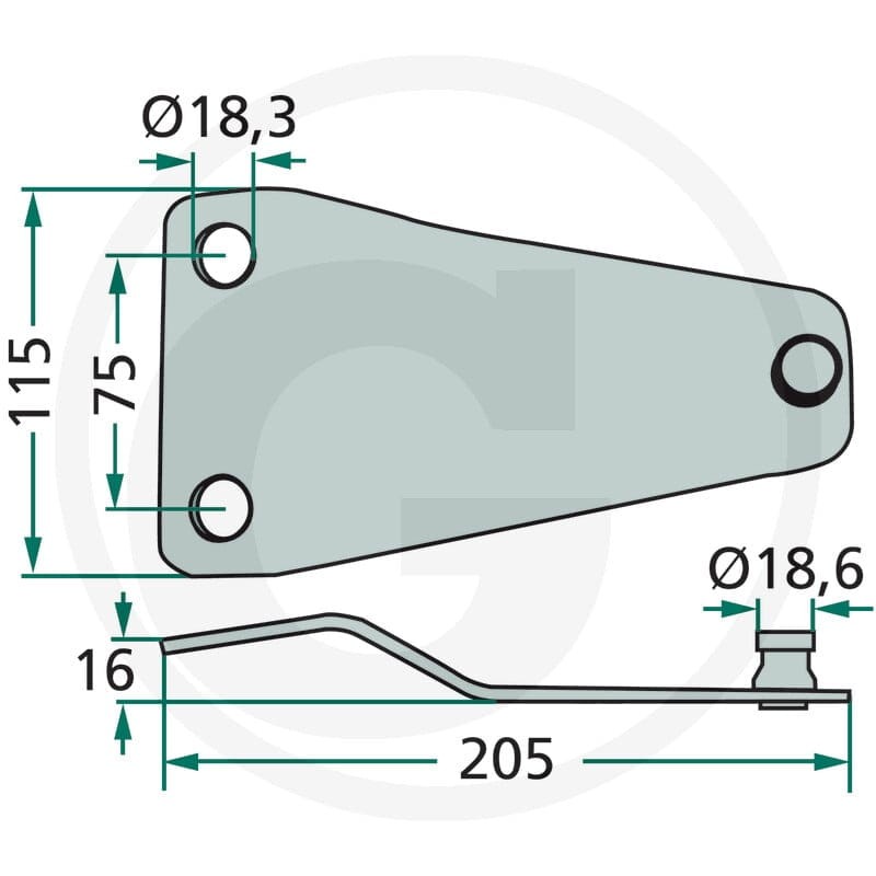 GRANIT Trzymak noża 525153784408 - 525153784408 - Sklep rolniczy PoltechParts