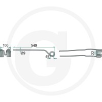 GRANIT Palec zgrabiarki pokosowej 52515393… | poltechparts.pl