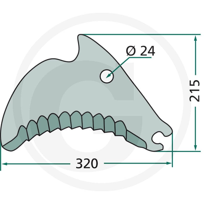 GRANIT Nożyk 52516650699F - 52516650699F - Sklep rolniczy PoltechParts