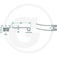 GRANIT Palec zgrabiarki pokosowej 52523806… | poltechparts.pl