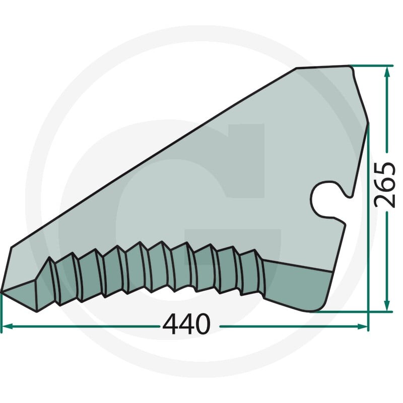 GRANIT Nóż 525332960.0F - 525332960.0F - Sklep rolniczy PoltechParts