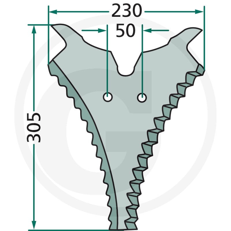 GRANIT Nóż 52550436501F - 52550436501F - Sklep rolniczy PoltechParts