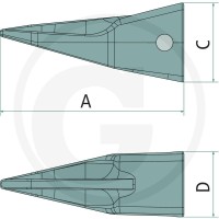GRANIT Ząb 50915Z40025 - 50915Z40025 - Sklep rolniczy PoltechParts
