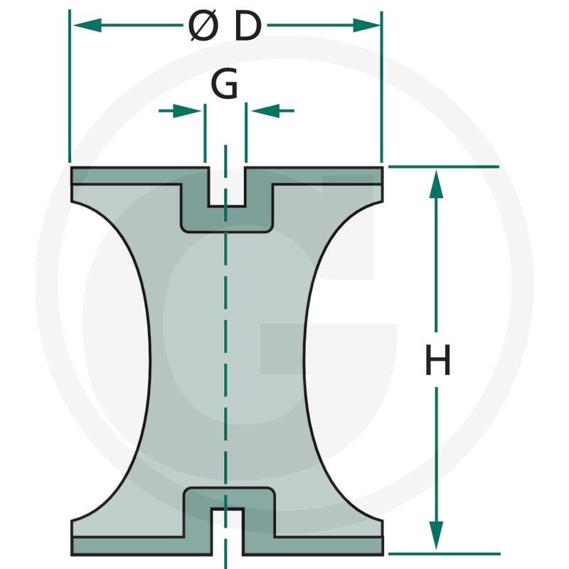 GRANIT Wibroizolator gumowo-metalowy 485CT40X48 - 485CT40X48 - Sklep rolniczy PoltechParts