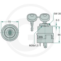 GRANIT Włącznik zapłonu żarowego 50770596034 - 50770596034 - Sklep rolniczy PoltechParts