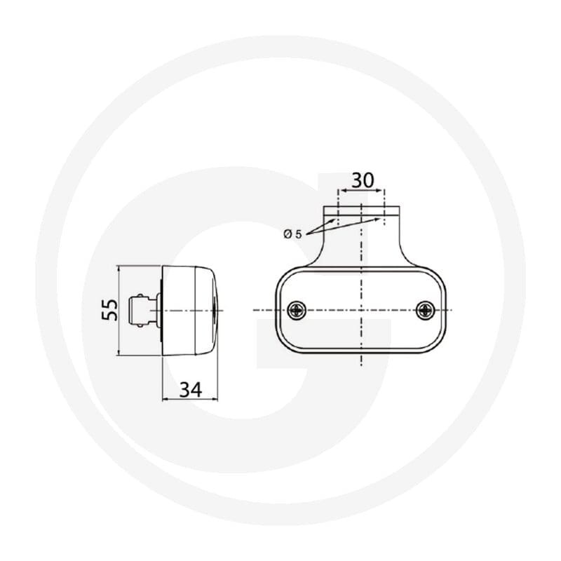 Vignal Lampa obrysowa 50782710087 - 50782710087 - Sklep rolniczy PoltechParts