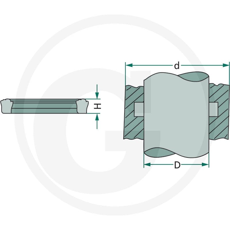 GRANIT Uszczelnienie tłoczyska 470S040X048X06 - 470S040X048X06 - Sklep rolniczy PoltechParts