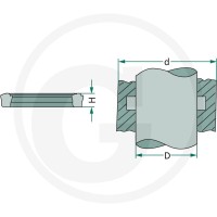 GRANIT Uszczelnienie tłoczyska 470S040X048X06 - 470S040X048X06 - Sklep rolniczy PoltechParts