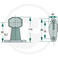 PROPLAST Lampa obrysowa 50240158004 - Sklep PoltechParts