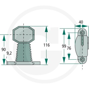 PROPLAST Lampa obrysowa 50240158004
