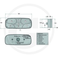 ASPÖCK Lampa tylna standardowa "ECOPOINT I" 504252400501 - 504252400501 - Sklep rolniczy PoltechParts