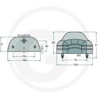 ASPÖCK Lampa oświetlenia tablicy rejestracyjnej 504363209017 - 504363209017 - Sklep rolniczy PoltechParts