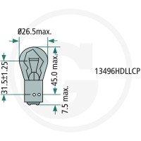 GRANIT Żarówka kulista P21W 47724V21WK - Sklep PoltechParts