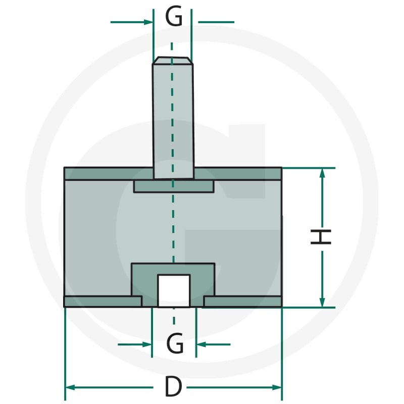 GRANIT Wibroizolator 48560702160 - 48560702160 - Sklep rolniczy PoltechParts
