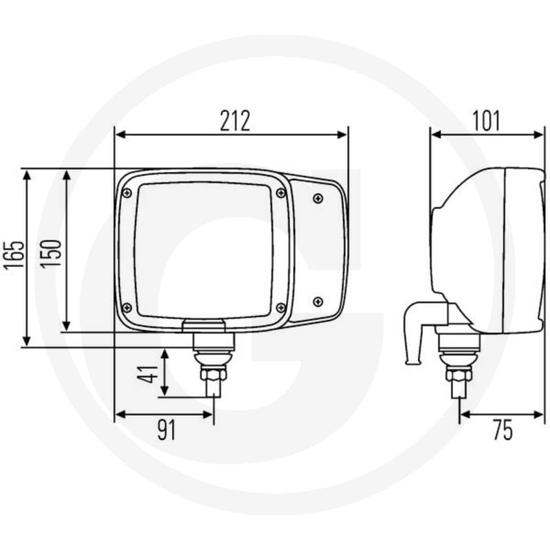 HELLA Reflektor kierunkowy 4550010443 - Sklep PoltechParts