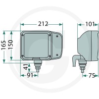 HELLA Reflektor kierunkowy 4550010443 - Sklep PoltechParts