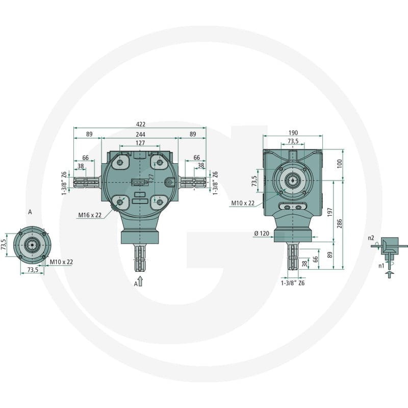 BONDIOLI & PAVESI Przekładnia kątowa 2100… | poltechparts.pl