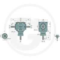 BONDIOLI & PAVESI Przekładnia kątowa 2100… | poltechparts.pl
