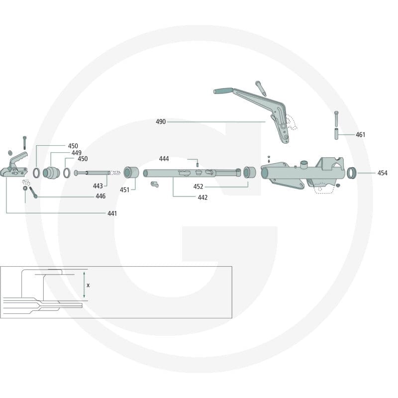 AL-KO Łącznik rozciągany 89305.399.60.12.0 - 89305.399.60.12.0 - Sklep rolniczy PoltechParts