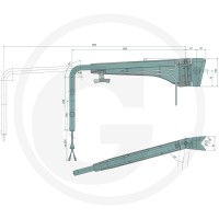 GRANIT Uchwyt teleskopowy lusterka 65402091 - 65402091 - Sklep rolniczy PoltechParts