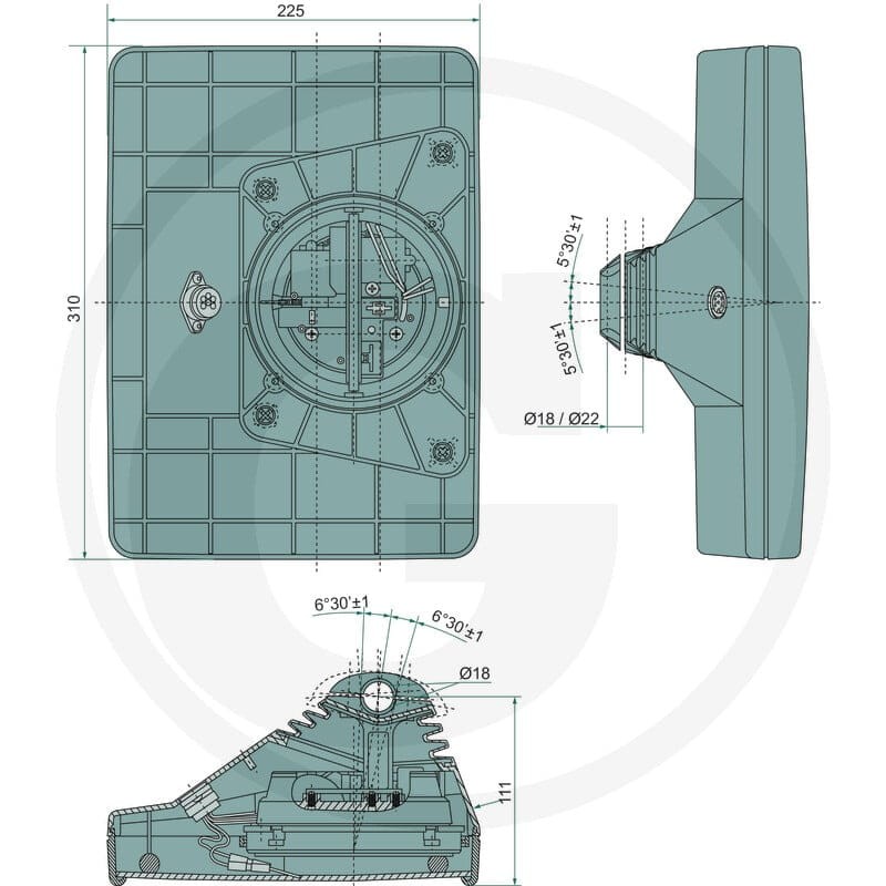 GRANIT Lusterko wsteczne 65412669 | poltechparts.pl